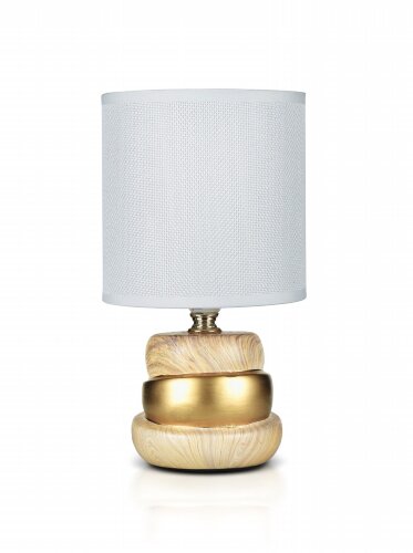 В-HS8479 l.brown+white shade, размер: 130*130*240м [01104588] В-HS8479 l.brown+white shade, размер: 130*130*240мм (24) светильник настольный