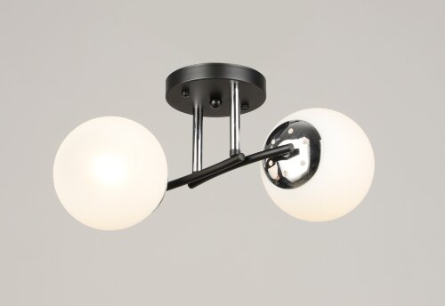 ВР-K2318/2 BK+CH L360*W130*H185мм (10) светильник [01109699] ВР-K2318/2 BK+CH L360*W130*H185мм (10) светильник потолочный