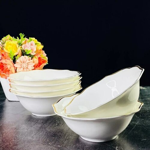 205-580 (в уп.6наб.) - Набор из 6 салатников 18см. [01106119] 205-580 (в уп.6наб.) - Набор из 6 салатников 18см. MAGNOLIA GOLD в подарочной упаковке, материал: фарфор.