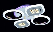 МС-LI8862/2+2B WH+FGD(RGB) АКЦИЯ Led 80W+7W 3000K+ [01095004]