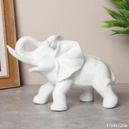 750791 (в уп.24шт.) - Статуэтка Слон 17см / GEF-14 [01111421] 750791 (в уп.24шт.) - Статуэтка Слон 17см / GEF-14 /, материал: керамика.