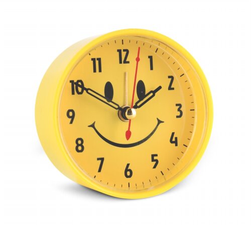 В7-032 (40) Будильник кварц, корпус желтый "Смайли [01110409] В7-032 (40) Будильник кварц, корпус желтый "Смайлик"