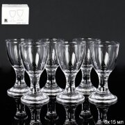 732027 (в уп.48наб.) - Рюмка 15мл, набор 6шт, глад [01107858]