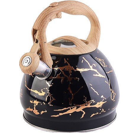 31241 (в уп.12шт.) - Чайник метал. 3л. с/кр со сви [01100598] 31241 (в уп.12шт.) - Чайник метал. 3л. с/кр со свистком, индукционное дно, материал: нерж.сталь. MB (х12)