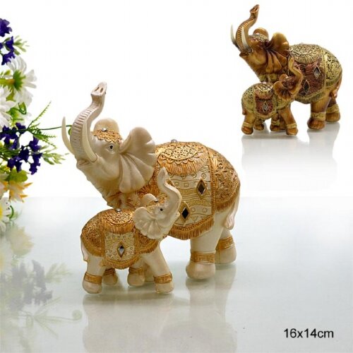 640899 (в уп.24шт.) - Статуэтка Слоны 16х14см, /71 [01059133] 640899 (в уп.24шт.) - Статуэтка Слоны 16х14см, /7130/, материал: полистоун.