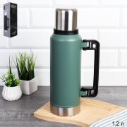 750271 (в уп.24шт.) - Термос 1,2л со складной ручк [01111451]