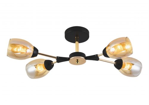 МС-XA1359/4 BK+FGD (6) светильник потолочный [01102804] МС-XA1359/4 BK+FGD (6) светильник потолочный