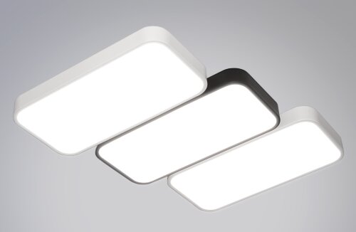 Ч-MK8543-60 WH+BK Led 108W 3000-7000K диммер, разм [01110710] Ч-MK8543-60 WH+BK Led 108W 3000-7000K диммер, размер: 600*520*40мм (1) светильник потолочный