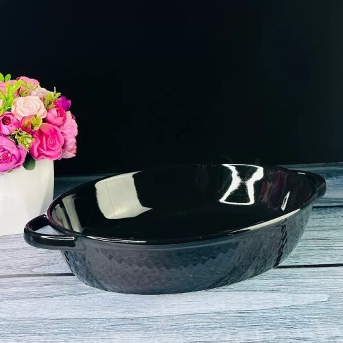 118-084 (в уп.8шт.) - Овальное блюдо для запекания [01106038] 118-084 (в уп.8шт.) - Овальное блюдо для запекания 33см BIANCO в подарочной упаковке, материал: фарфор.