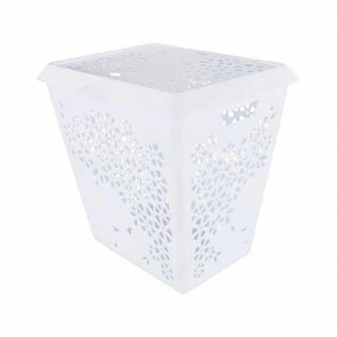 63269 (в кор.6шт.) - Корзина д/белья Эстель М6116 [01080743] 63269 (в кор.6шт.) - Корзина д/белья Эстель М6116 бел.455х388х445мм