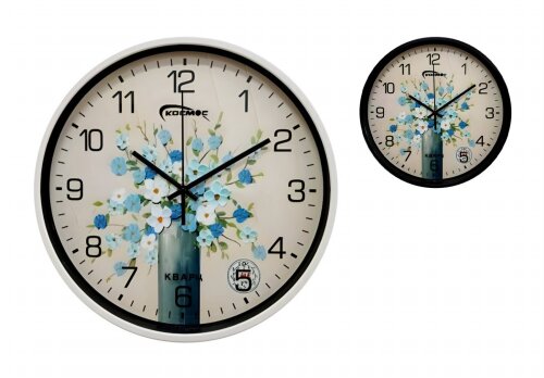 1687 (в кор.10шт) - Часы настенные Космос. Корпус [01111109] 1687 (в кор.10шт) - Часы настенные Космос. Корпус выполнен из пластика. Стекло: минеральное. Механизм кварцевый плавного хода. Питание от батарейки АА (в комплект не входит). Размер модели: 305*305*40 мм.