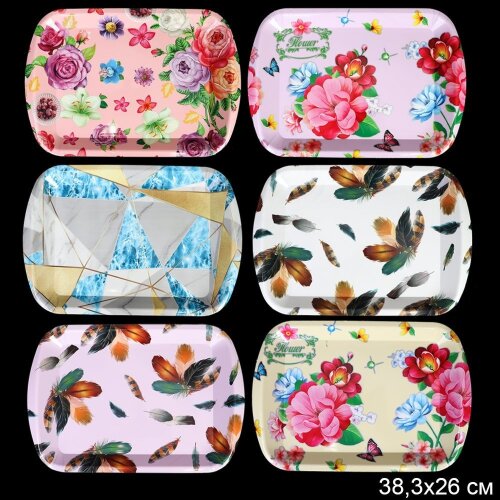 693169 (в уп.100шт.) - Поднос прямоугольный 38,3х2 [01106541] 693169 (в уп.100шт.) - Поднос прямоугольный 38,3х26х2,3см. / F-59 /, материал: пластик.