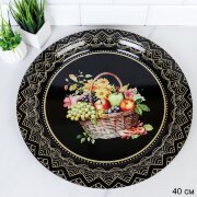 742153 (в уп.48шт.) - Поднос круглый 40см. Корзина [01109052]