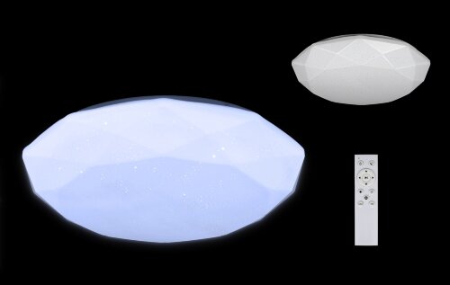 1207634 "КРИСТАЛЛ" 100Вт НББД-RC-Р-1 (500*100, осн [01110905] 1207634 "КРИСТАЛЛ" 100Вт НББД-RC-Р-1 (500*100, основание 450 мм) с ИК ДУ TANGO РОССИЯ ЦВЕТНАЯ УПАКОВКА, Светильник LED настенно-потолочный