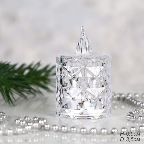 714419 (в уп.24/960шт.) - Свеча светодиодная 6,5х3 [01107672] 714419 (в уп.24/960шт.) - Свеча светодиодная 6,5х3,5см. / VFR-20 /, материал: пластик.