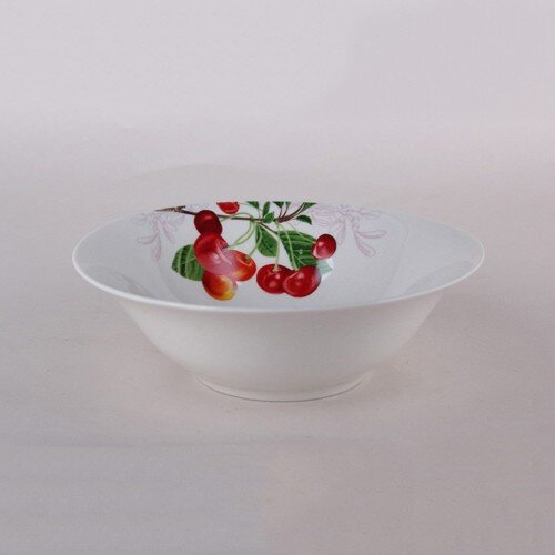 537398-РСВ (в уп.1шт.) - Салатник 550 мл / 18 см К [01110231] 537398-РСВ (в уп.1шт.) - Салатник 550 мл / 18 см Коралл Sweet cherry ZX2434-7B, материал: фарфор.
