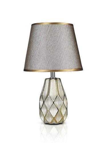 К-AL039-6&quot; Bronze+Bronze shade H33см (24) светильн [01090426] К-AL039-6" Bronze+Bronze shade H33см (24) светильник настольный