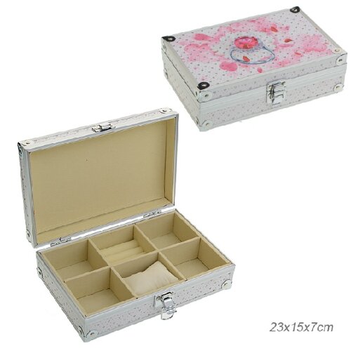 658178 (в уп.36шт.) - Шкатулка для украшений, разм [01093240] 658178 (в уп.36шт.) - Шкатулка для украшений, размер: 23х15х7см. /HA173/, материал: металл, пластик.