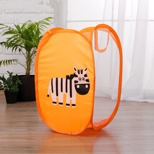 397412-РСВ (в уп.1шт.) - Корзина для игрушек "Зебр [01096622] 397412-РСВ (в уп.1шт.) - Корзина для игрушек "Зебра" арт.2313387, высота 52см, ширина 33см, материал: пластик, текстиль.