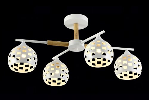 МС-XA1372/4 WH+WOOD (6) светильник потолочный [01102869] МС-XA1372/4 WH+WOOD (6) светильник потолочный