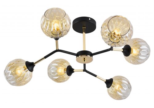 МС-XA1358/6 BK+FGD (4) светильник потолочный [01103781] МС-XA1358/6 BK+FGD (4) светильник потолочный