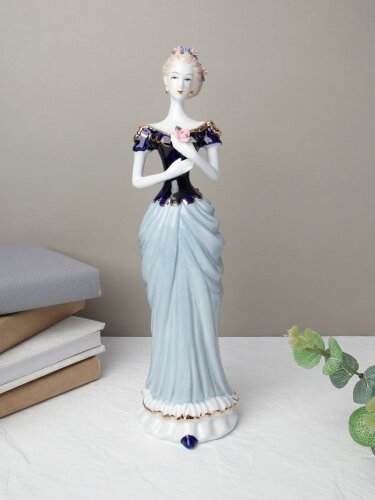 619849 (в уп.24шт.) - Статуэтка Дама 30см. / 181 / [01111594] 619849 (в уп.24шт.) - Статуэтка Дама 30см. / 181 /, материал: фарфор.