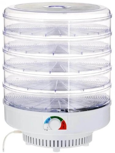 552968-РСВ (в уп.1шт.) - Электросушитель для овоще [01110071] 552968-РСВ (в уп.1шт.) - Электросушитель для овощей и фруктов "Ветерок" ЭСОФ-0,5/220-03-В ПП 5 подд., гофр.(прозр.)+2 поддона