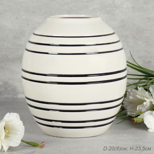 720435 (в уп.18шт.) - Ваза D=20см. (9см.), H=23,5с [01108783] 720435 (в уп.18шт.) - Ваза D=20см. (9см.), H=23,5см. / WRF-46 / А без индивидуальной упаковки, материал: керамика.