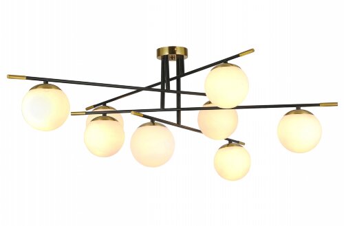 MDG40060/8 BK+COPPER, D930*H380мм, E27*8*60W, (1) [01109198] MDG40060/8 BK+COPPER, D930*H380мм, E27*8*60W, (1) светильник потолочный