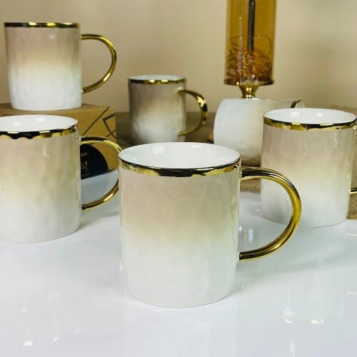 122-119 (в уп.8наб.) - Набор из 6 кружек 350мл TOR [01111274] 122-119 (в уп.8наб.) - Набор из 6 кружек 350мл TORONTO CREAM в подарочной упаковке, материал: фарфор.