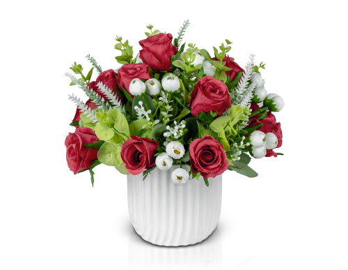 Букет в вазе №2, размер: высота 30см, ширина 30см. [01090239] Букет в вазе №2, размер: высота 30см, ширина 30см., материал: керамика. РУЧНАЯ РАБОТА