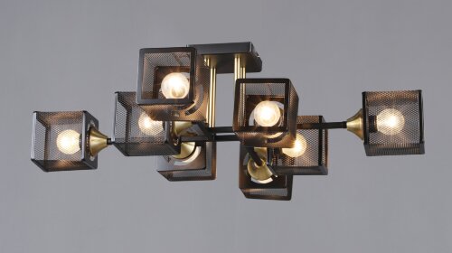 ВР-N6400/8 BK+COP D725*H195мм (2) светильник потол [01109733] ВР-N6400/8 BK+COP D725*H195мм (2) светильник потолочный