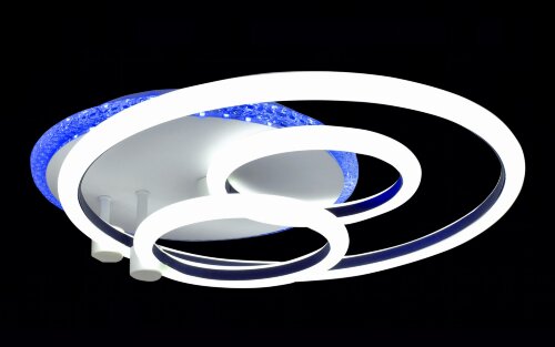 Х20456/1+2+1 WT+BK подсветка RGB LED 66W 3000K-400 [01103562] Х20456/1+2+1 WT+BK подсветка RGB LED 66W 3000K-4000K-6000K диммер (5) светильник потолочный