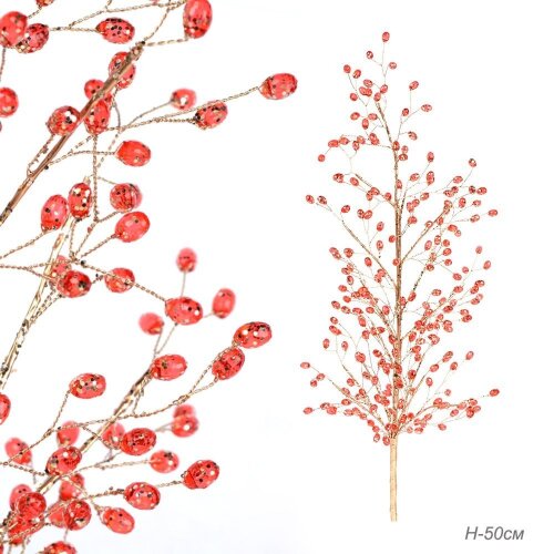 712712 (в уп.200шт.) - Цветок декоративный стекляр [01106951] 712712 (в уп.200шт.) - Цветок декоративный стеклярус H=50см. / SA20227/1, материал: пластик.