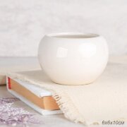 651174 (в уп.120шт.) - Ваза кашпо 6x6x10см. / 2238 [01108903]