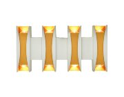 Х-B20915/8 White+Gold LED 8*1W 4000K (10) светильн [01103643]