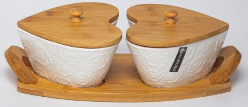 193-48017 (в уп.18наб.) - Набор 2 баночки д/хранен [01097305] 193-48017 (в уп.18наб.) - Набор 2 баночки д/хранения 550мл на подставке "Роза", цветная упаковка.