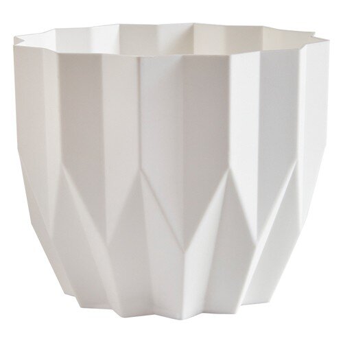 503348-РСВ (в уп.12шт.) - Кашпо &quot;Геометрия&quot; (3л.) [01106165] 503348-РСВ (в уп.12шт.) - Кашпо "Геометрия" (3л.) Цв. Белый (Арт. КШ-4444)