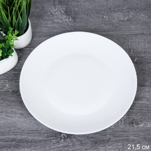 724068 (в уп.8наб.) - Тарелка 220мм, набор 6шт. Дэ [01106824] 724068 (в уп.8наб.) - Тарелка 220мм, набор 6шт. Дэй белая / FLYGP85 (WHITE) /, материал: стеклокерамика.