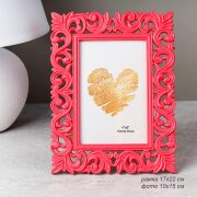 651637 (в уп.96шт.) - Фоторамка 10х15см, малиновая [01108864]