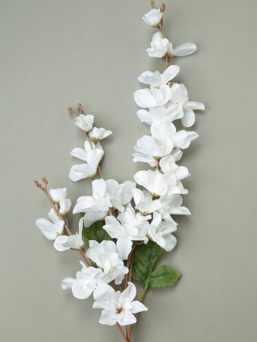 751192 (в уп.200шт.) - Цветок искусственный БЕЛЫЙ [01111833] 751192 (в уп.200шт.) - Цветок искусственный БЕЛЫЙ 100см. / ZHQ-15 /, материал: пластик.