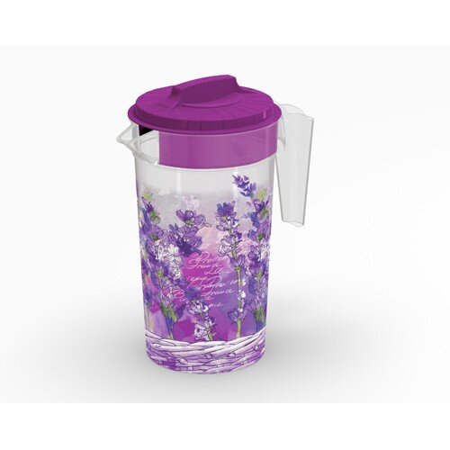 215808-РСВ (в уп.8шт.) - Кувшин с крышкой 1,2л "Ла [01103133] 215808-РСВ (в уп.8шт.) - Кувшин с крышкой 1,2л "Лаванда" С14808 "ПБ"