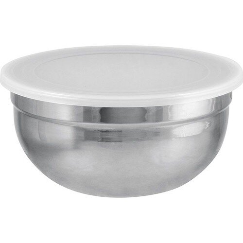 375103-РСВ (в уп.1шт.) - Миска 1500 мл Mallony Ama [01111247] 375103-РСВ (в уп.1шт.) - Миска 1500 мл Mallony Amarena из нерж стали с пласт крышкой смешанная полировка корпуса арт.007018