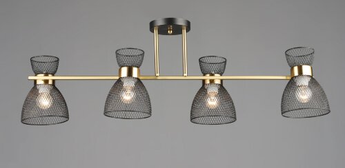 ВР-N6791/4 COP+BK L850*W215*H275мм (4) светильник [01109608] ВР-N6791/4 COP+BK L850*W215*H275мм (4) светильник потолочный