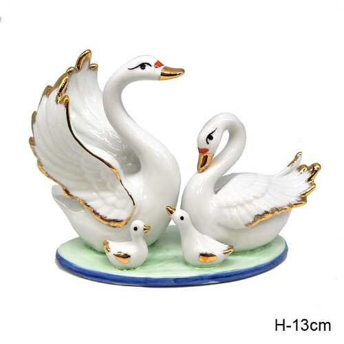 618073 (в уп.36шт.) - Статуэтка Лебеди H=13см. /W1 [01052044] 618073 (в уп.36шт.) - Статуэтка Лебеди H=13см. /W1088/, материал: керамика.