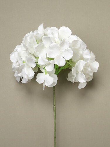 751195 (в уп.200шт.) - Цветок искусственный БЕЛЫЙ [01111839] 751195 (в уп.200шт.) - Цветок искусственный БЕЛЫЙ 70см. / ZHQ-18 / Гортензия, материал: пластик.
