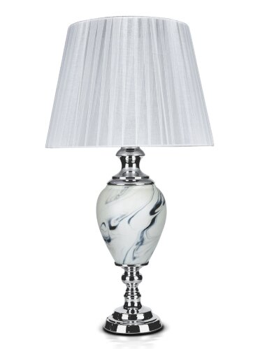 К-M608-16&quot; White+White shade H65.5см (12) светильн [01090399] К-M608-16" White+White shade H65.5см (12) светильник настольный