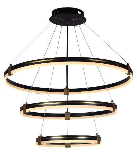 МС-DK6043/3 BK+GOLD Led 122W 3000K+4000K+6500K дим [01100164] МС-DK6043/3 BK+GOLD Led 122W 3000K+4000K+6500K диммер (1) светильник потолочный