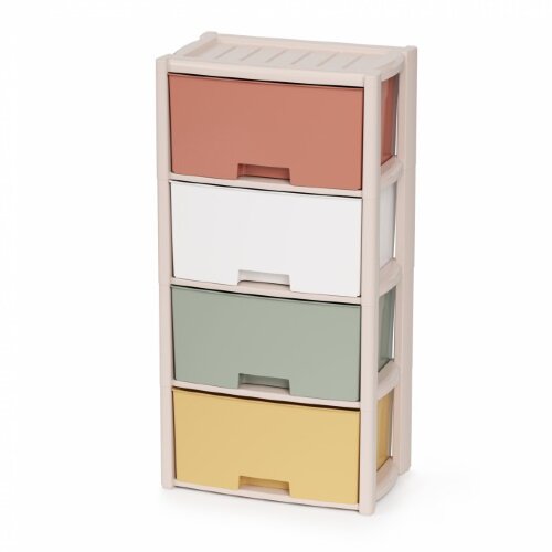 360797-РСВ (в уп.1шт.) - Комод 4-х секционный Коло [01111259] 360797-РСВ (в уп.1шт.) - Комод 4-х секционный Колорит Альтернатива цветной М7838, материал: пластик.
