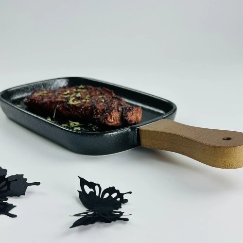 235-038 (в уп.24шт.) - Прямоугольное блюдо с ручко [01110494] 235-038 (в уп.24шт.) - Прямоугольное блюдо с ручкой 29см. BLACKWOOD в подарочной упаковке, материал: фарфор.